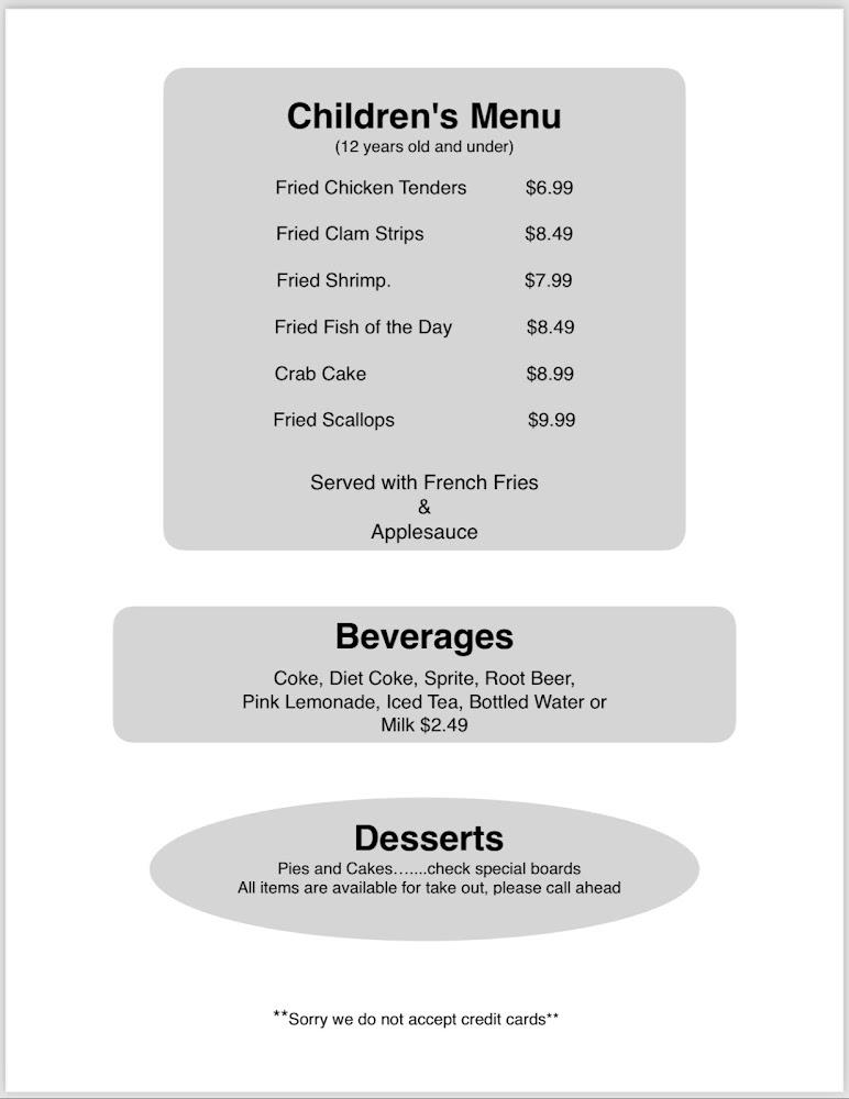 Smitty's Clam Bar - Menu Scan 3